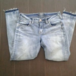 COPY - Silver Avery Ankle Skinny Jeans